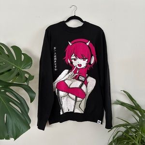 Gamer Supps Waifu Cups Bashful anime gamer girl sweater